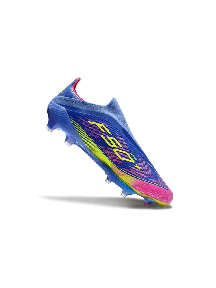 adidas F50 LightStrike Elite Laceless FG Blue Fusion Lucid Lemon Lucid Pink