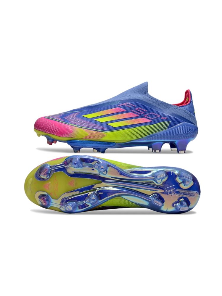 adidas F50 LightStrike Elite Laceless FG Blue Fusion Lucid Lemon Lucid Pink
