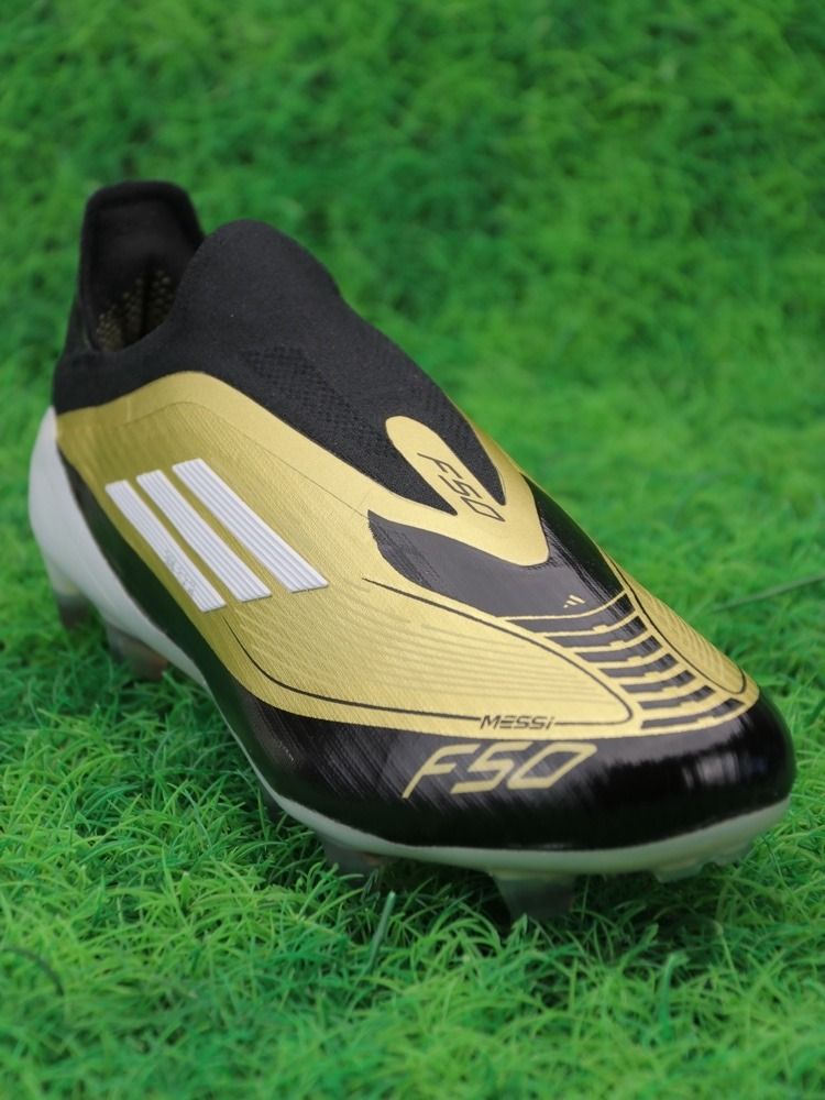adidas F50 Messi Elite Laceless FG Triunfo Dorado - Gold Metallic/White/Core Black