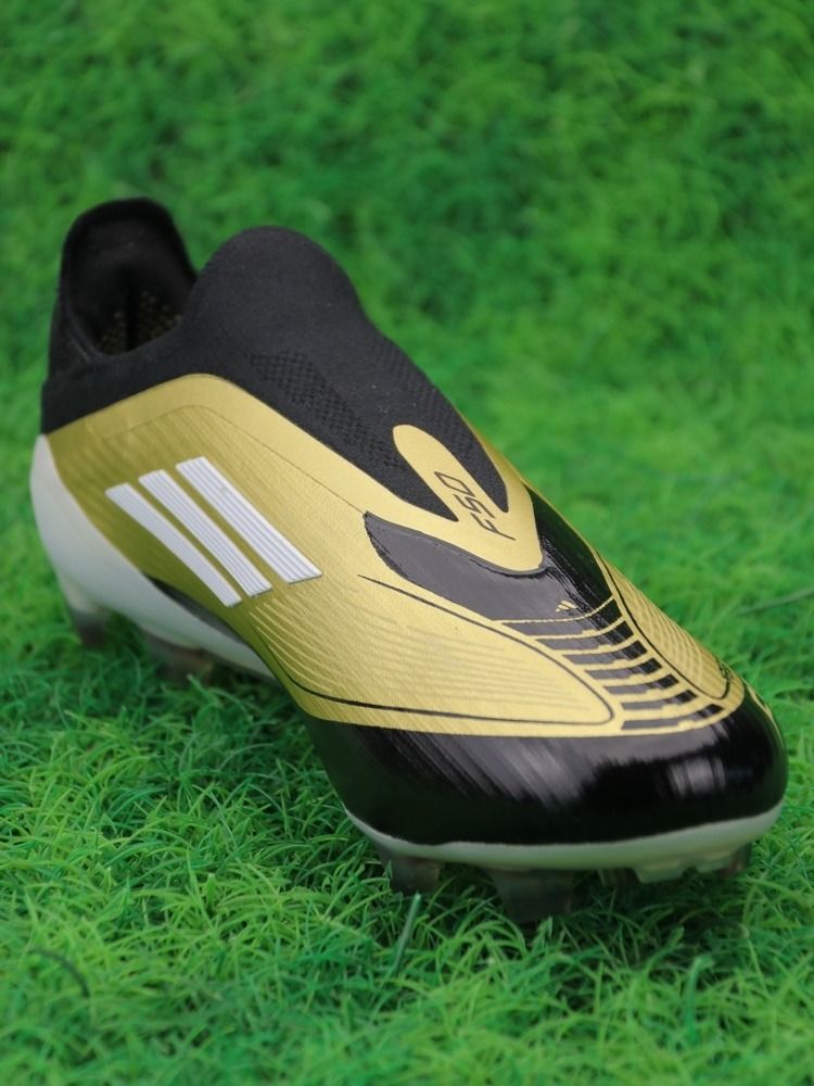 adidas F50 Messi Elite Laceless FG Triunfo Dorado - Gold Metallic/White/Core Black