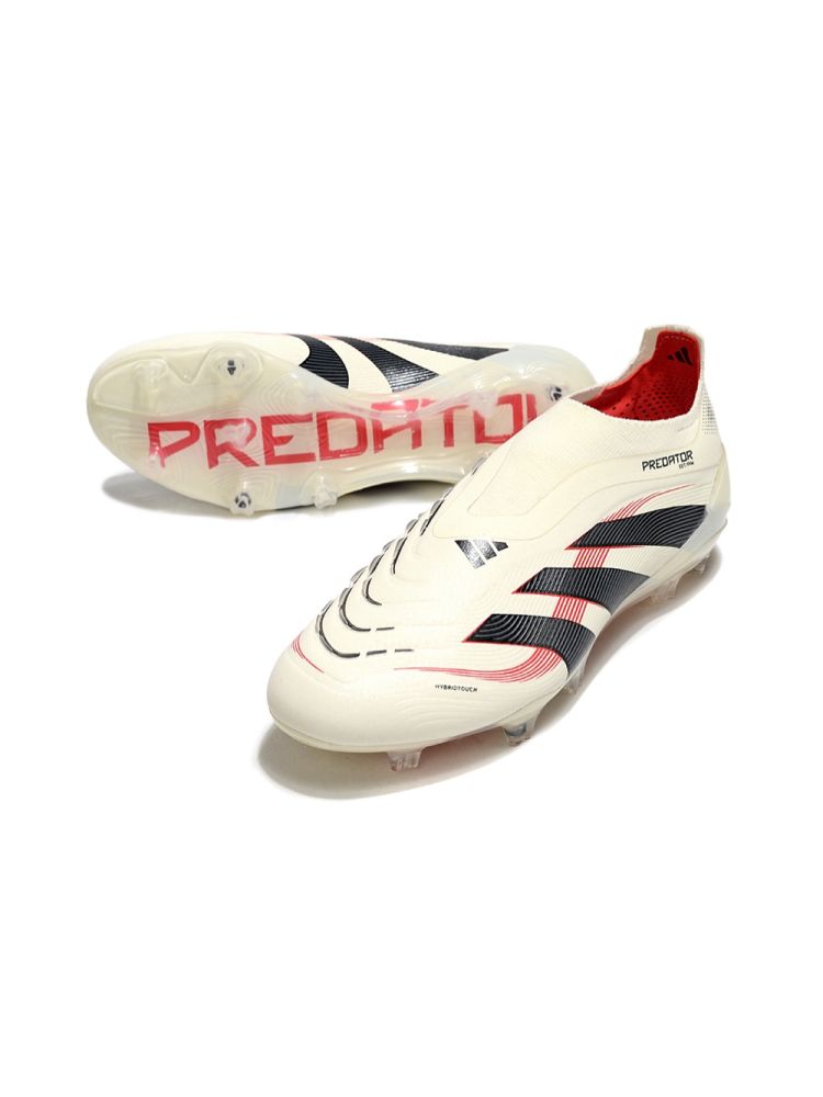 adidas Predator Elite Laceless FG Off White Core Black Pure Ruby