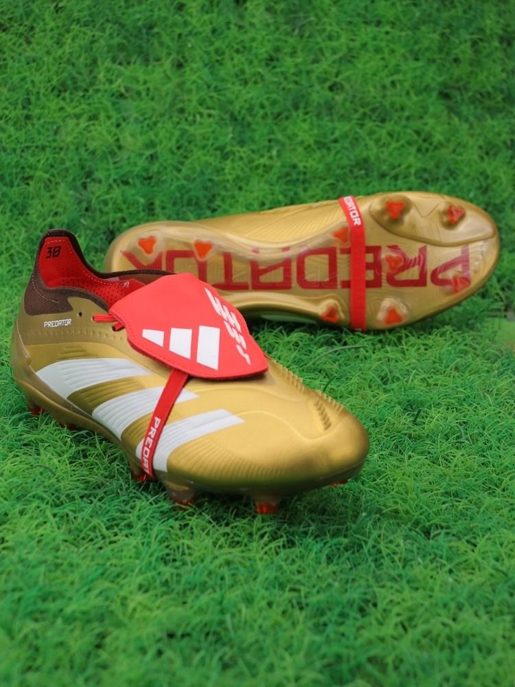 adidas Predator Elite Tongue FG - Gold/White/Red
