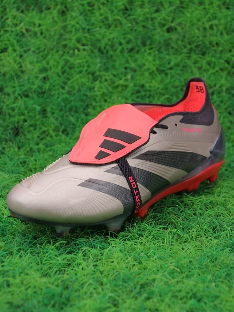 adidas Predator Elite Tongue FG Vivid Horizon - Platin Metallic/Aurora Black/Turbo