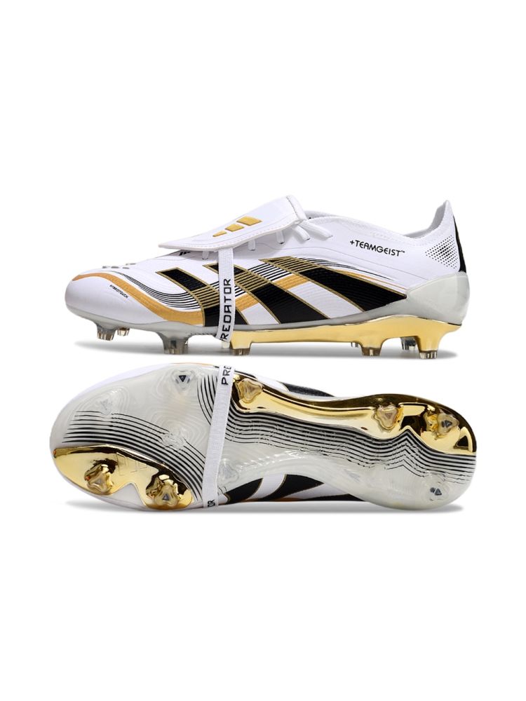 adidas Predator Elite Tongue FG White Core Black Gold Metallic