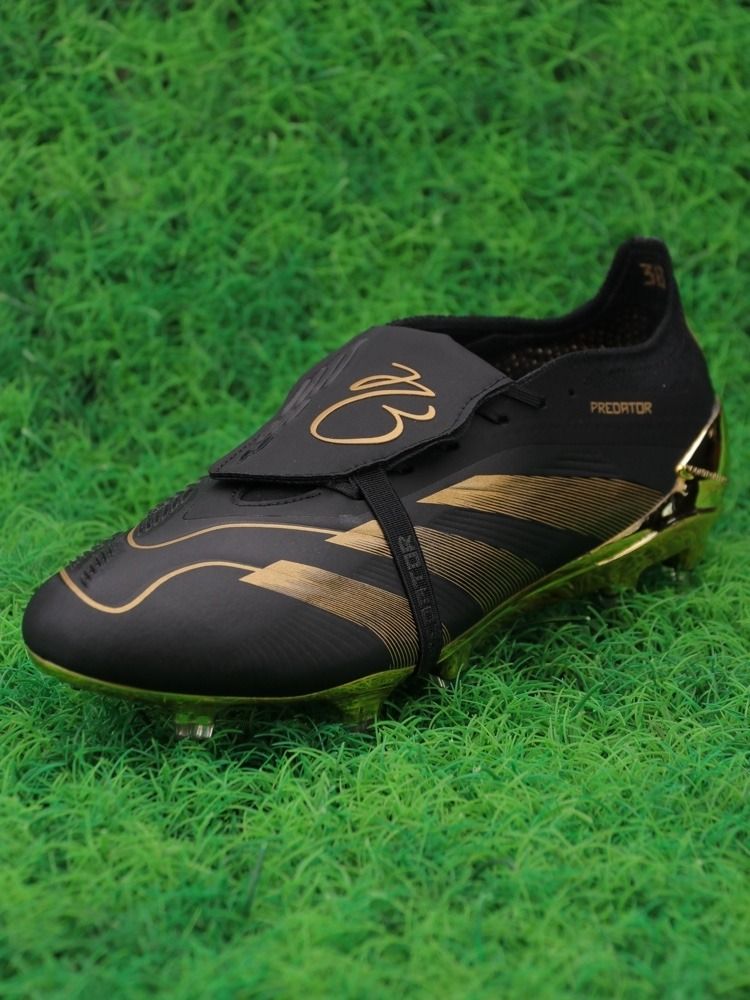 adidas Predator x Bellingham Elite Tongue FG - Core Black/Core Black/Gold Met