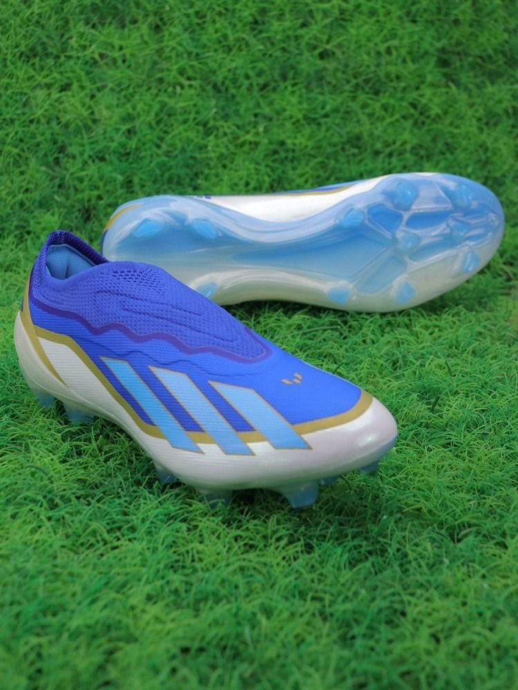 adidas X Crazyfast Messi Elite Laceless FG Spark Gen10s - Lucid Blue/Blue Burst/Footwear White