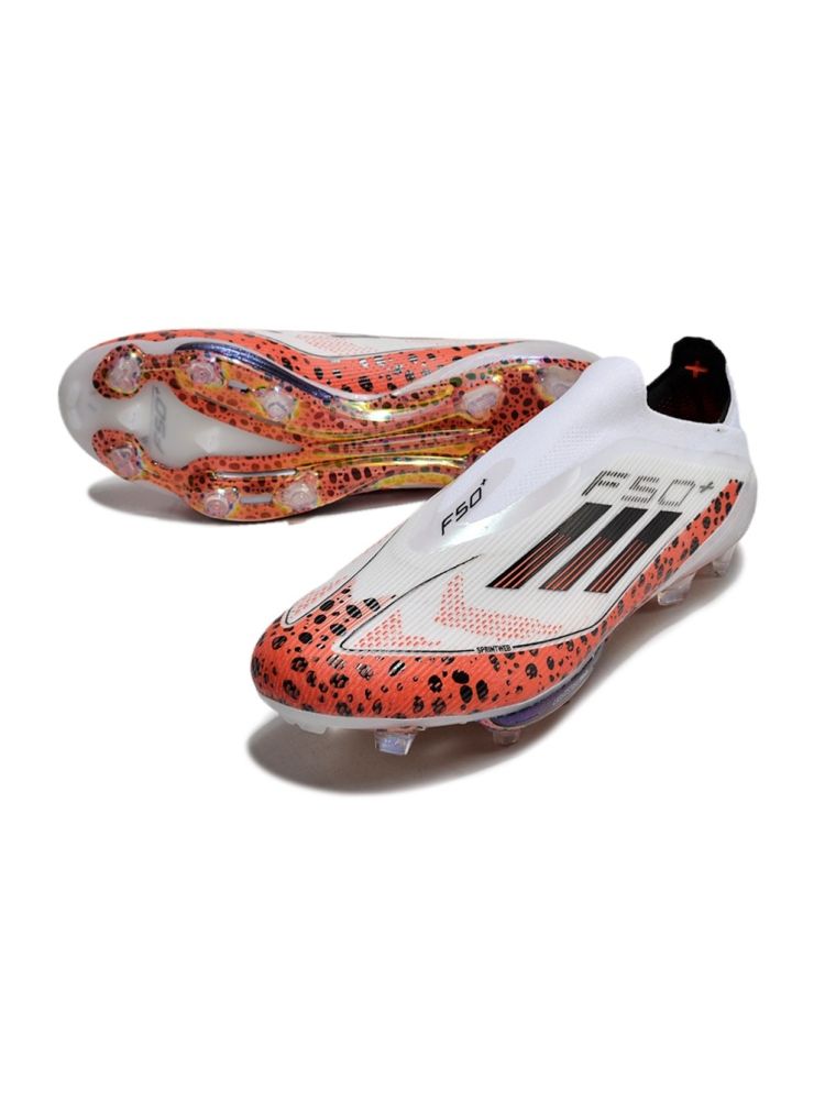 adidas F50+ Elite Laceless FG Safari - White/Black