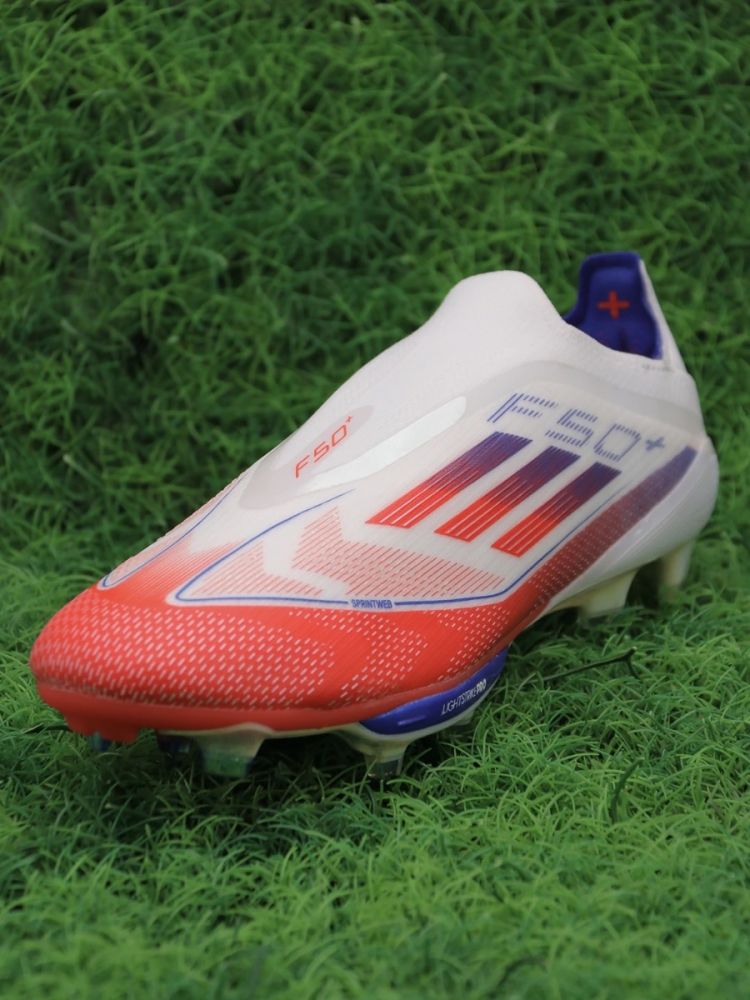 adidas F50+ FG Advancement - White/Solar Red/Lucid Blue