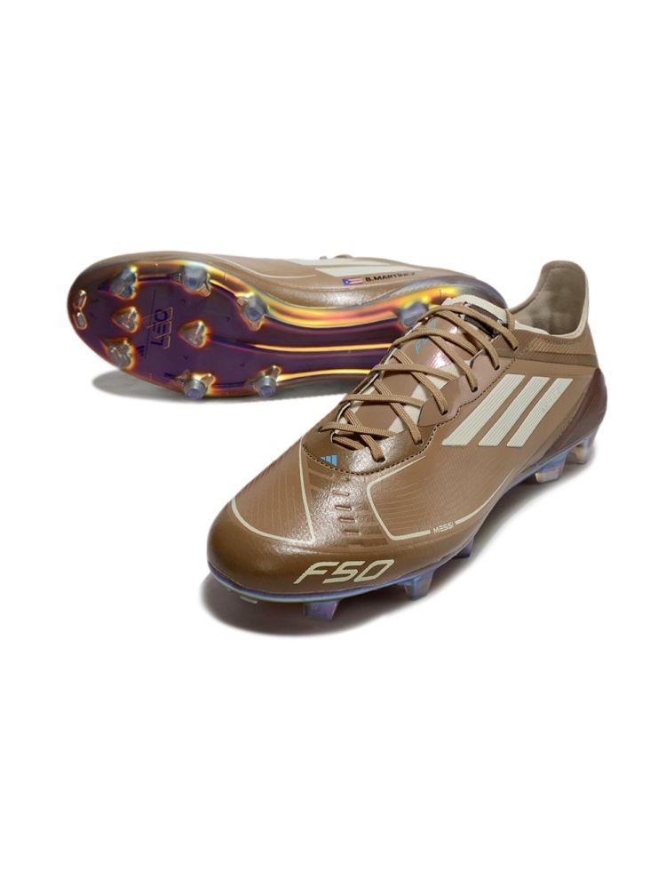 adidas F50 Messi X Bad Bunny Elite FG - Cardboard/Cream White/Bright Cyan