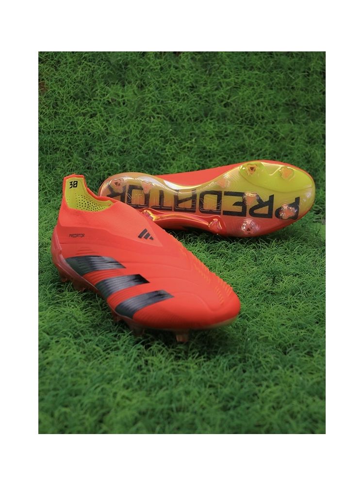 adidas Predator Elite Laceless FG Predstrike - Solar Red/Core Black/Solar Yellow