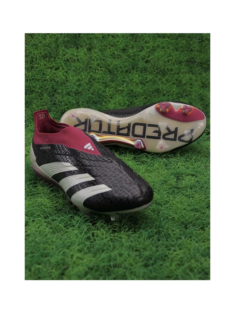 adidas Predator Elite Laceless FG 30th Anniversary - Core Black/Off White/Legacy Burgundy