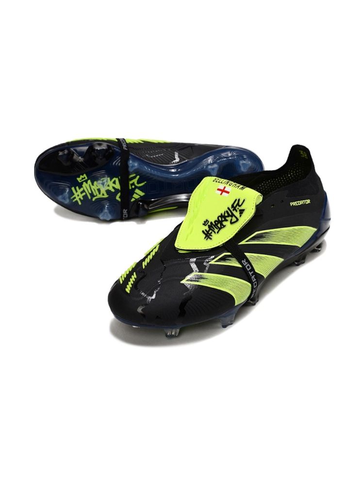 adidas Predator Elite Fold-over Tongue FG Merky FC - Core Black/Footwear White/Lucid Lemon
