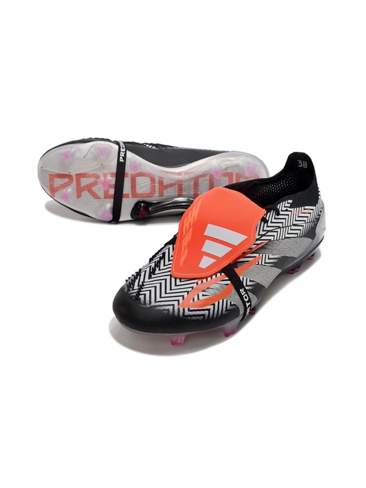adidas Predator Elite Fold-over Tongue FG Zebra - Black/White/Red