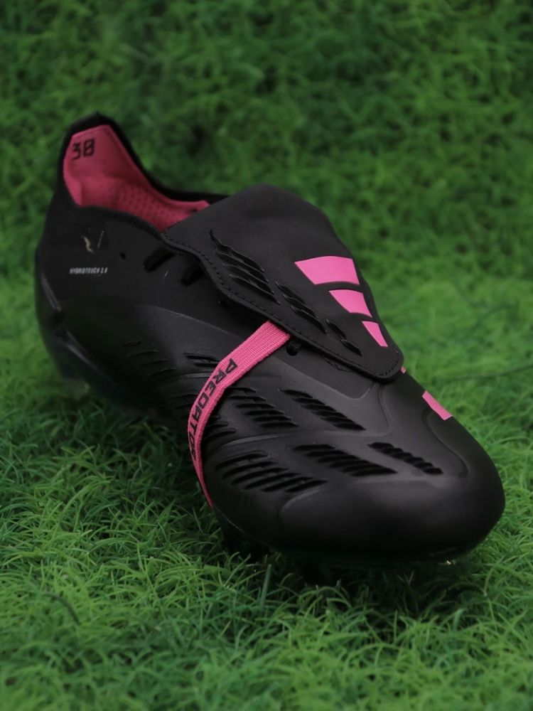 adidas Predator Elite Fold-over Tongue FG - Black/Pink