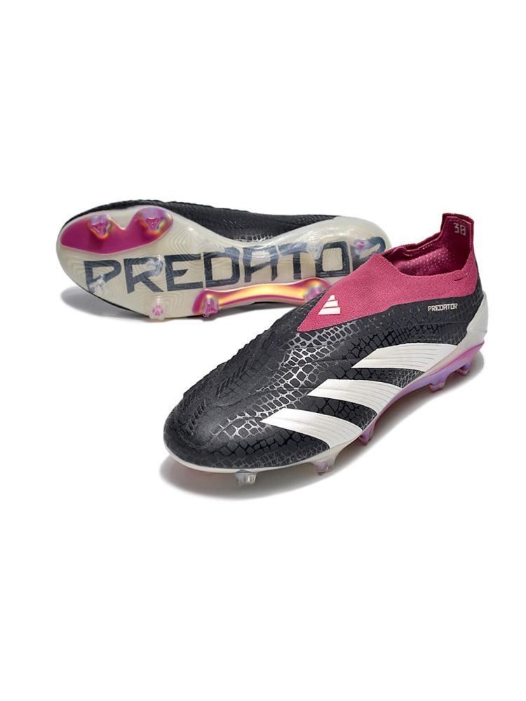adidas Predator Elite Laceless FG 30th Anniversary - Core Black/Off White/Legacy Burgundy