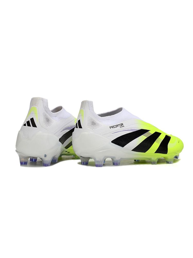 adidas Predator Elite Laceless FG White Black Volt