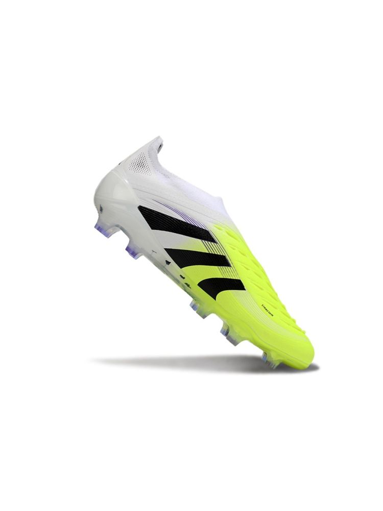adidas Predator Elite Laceless FG White Black Volt