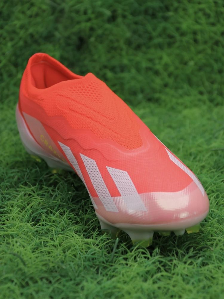 adidas X Crazyfast Elite Laceless FG Energy Citrus - Solar Red/Footwear White/Solar Yellow