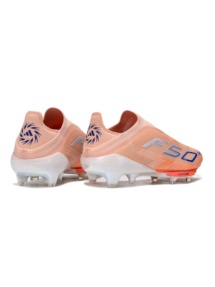 Adidas F50 Elite Laceless FG 'Coral Blaze' Beam Orange Lucid Blue White