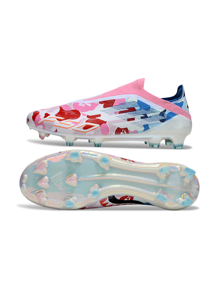 &nbsp;Adidas F50 Elite Laceless FG Pink White Blue