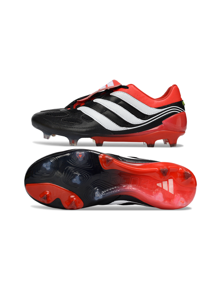 Adidas Predator Precision FG Core Black Cloud White Collegiate Red