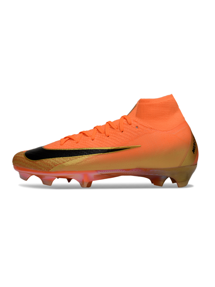 Nike Air Zoom Mercurial Superfly 10 Elite FG Orange Metal Gold Black