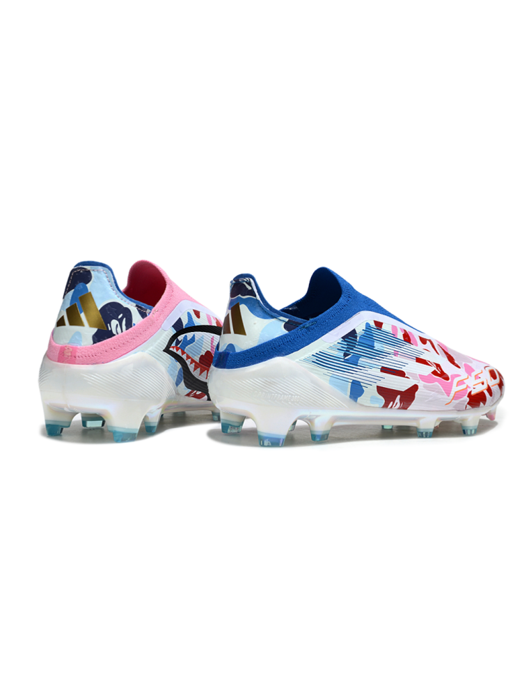 &nbsp;Adidas F50 Elite Laceless FG Pink White Blue