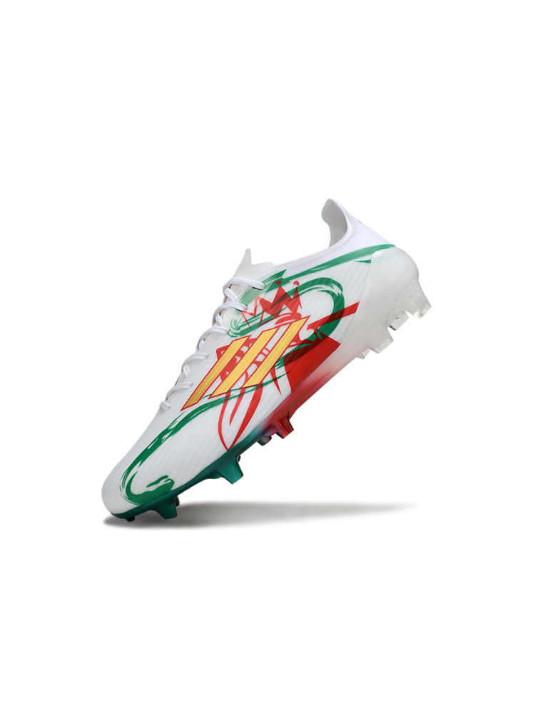 Adidas F50 Elite FG White Green Gold Red