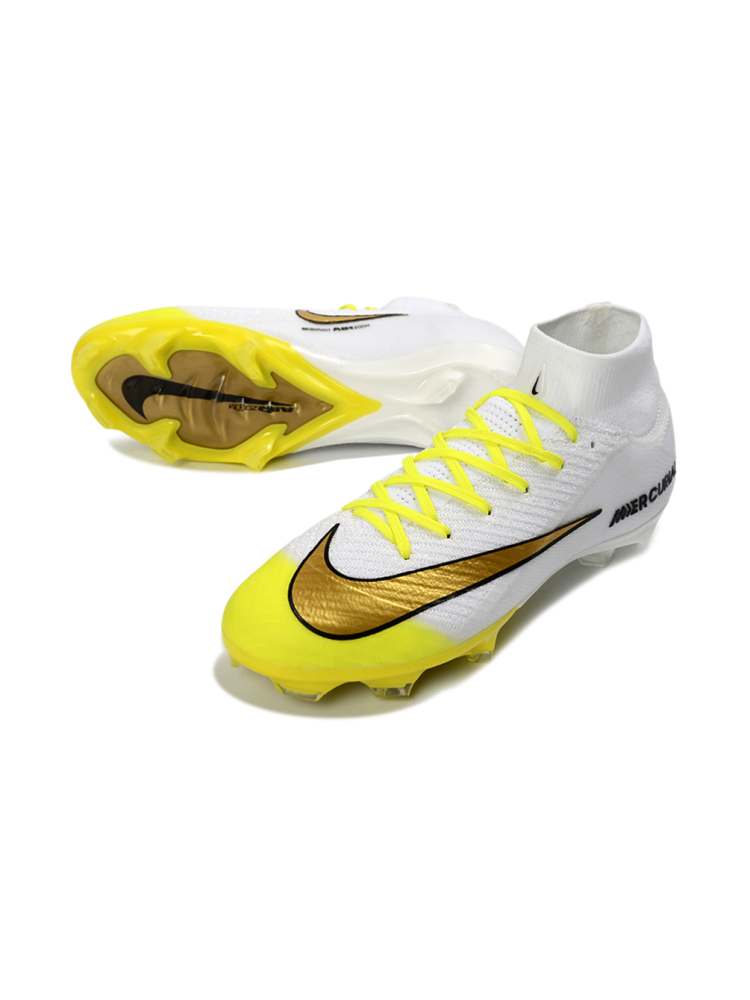 Nike Air Zoom Mercurial Superfly IIX Elite FG White Yellow Gold Black