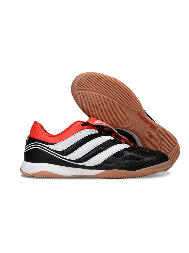 adidas Predator Precision IN Core Black Silver Metallic Vivid Red