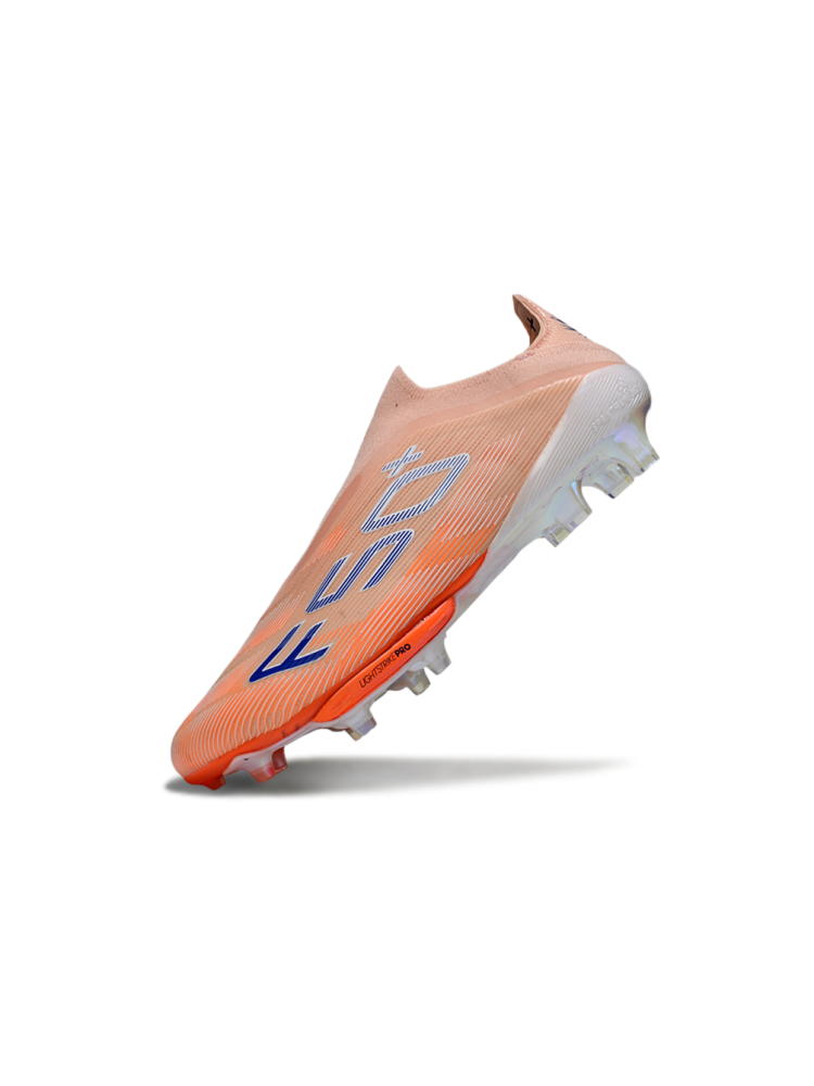 Adidas F50 Elite Laceless FG 'Coral Blaze' Beam Orange Lucid Blue White