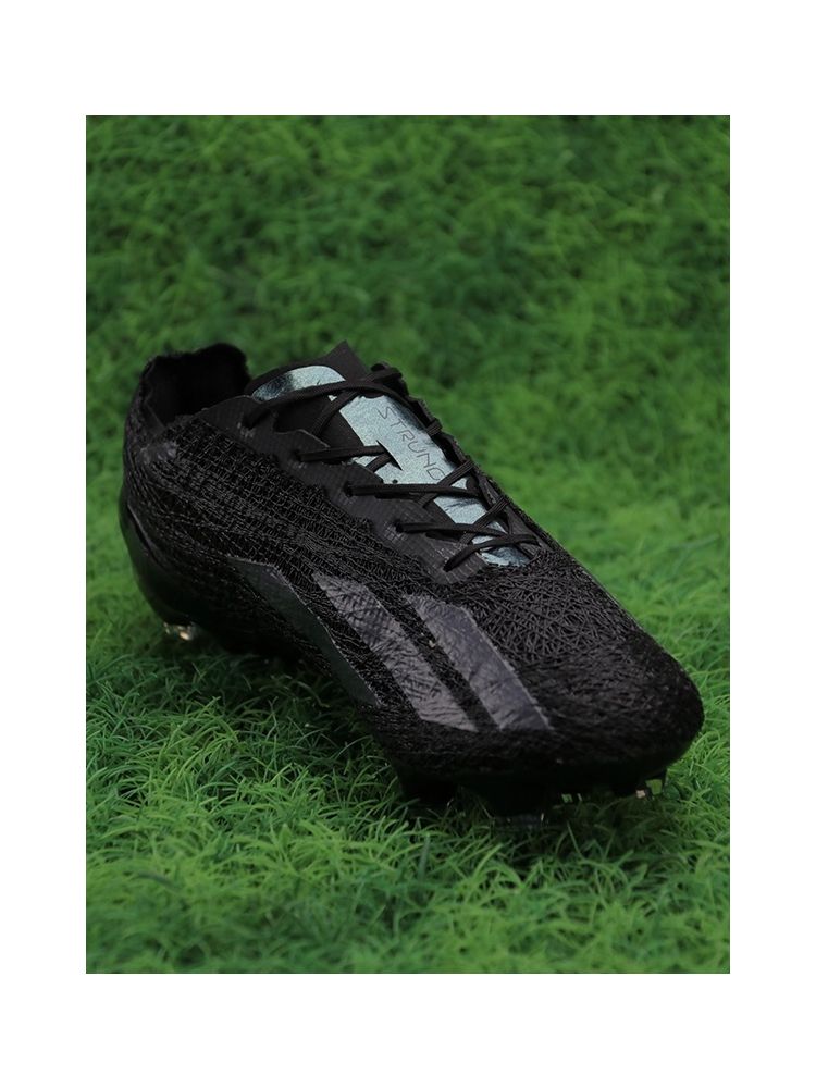 adidas X Crazyfast Strung+ FG - Black/Black