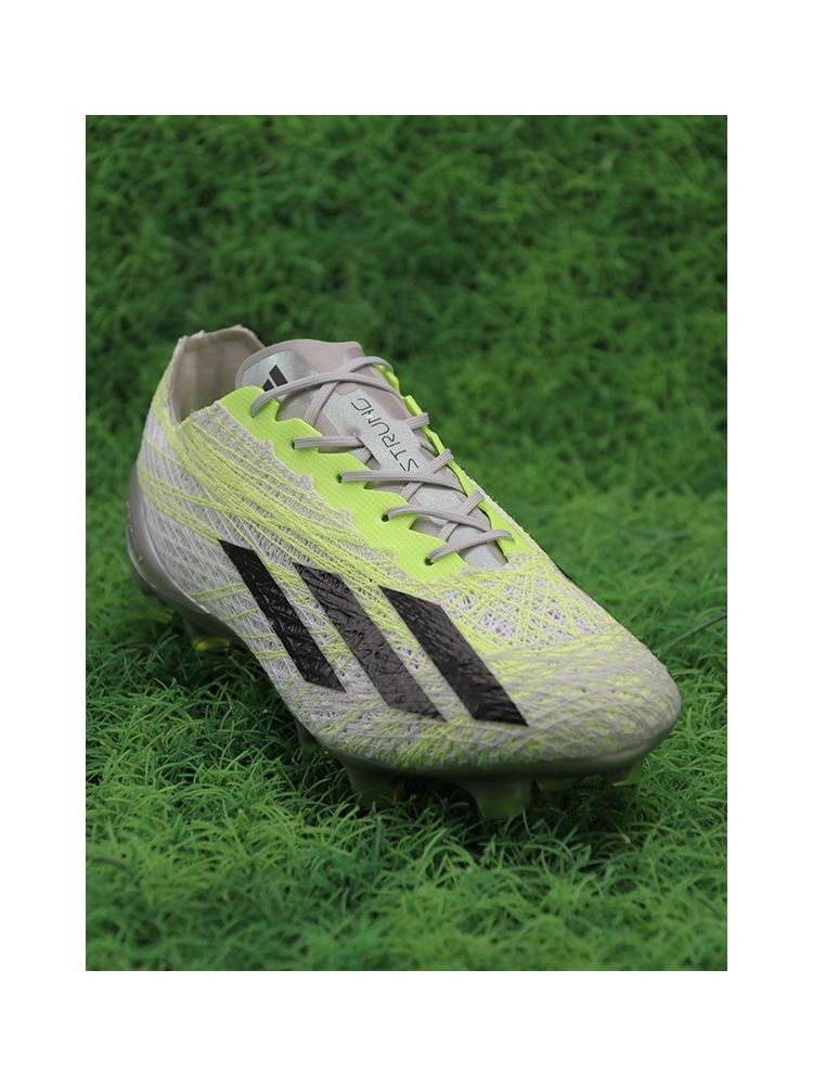 adidas X Crazyfast Strung+ FG - Grey Two/Core Black/Lucid Lemon