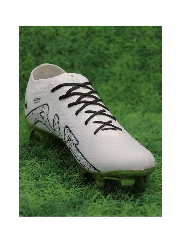 Nike Air Zoom Mercurial Vapor 15 Elite FG - White/Metallic Gold