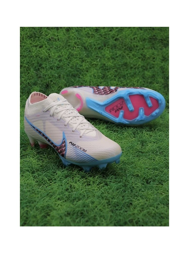 Nike Air Zoom Mercurial Vapor 15 Elite FG - Blast Pack - White/Baltic Blue