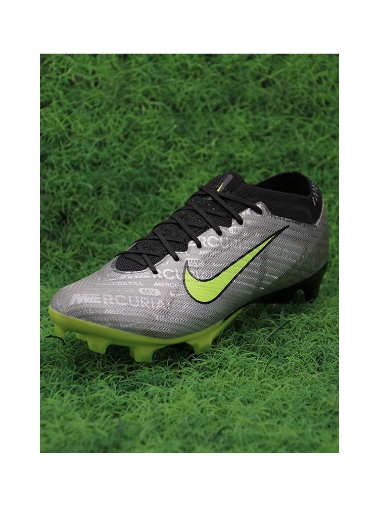 Nike Air Zoom Mercurial Vapor 15 Elite FG XXV - Metallic Silver/Volt/Black