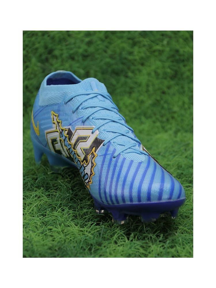 Nike Air Zoom Mercurial Vapor 15 Elite KM FG Mbappé - Baltic Blue/White