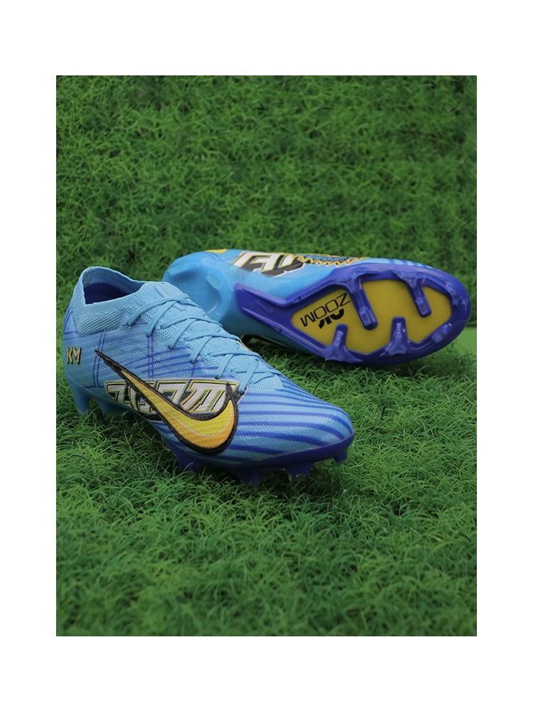 Nike Air Zoom Mercurial Vapor 15 Elite KM FG Mbappé - Baltic Blue/White