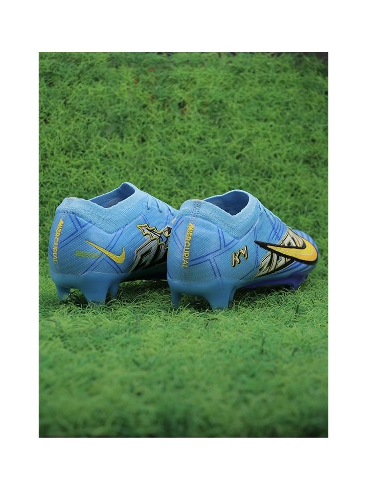 Nike Air Zoom Mercurial Vapor 15 Elite KM FG Mbappé - Baltic Blue/White