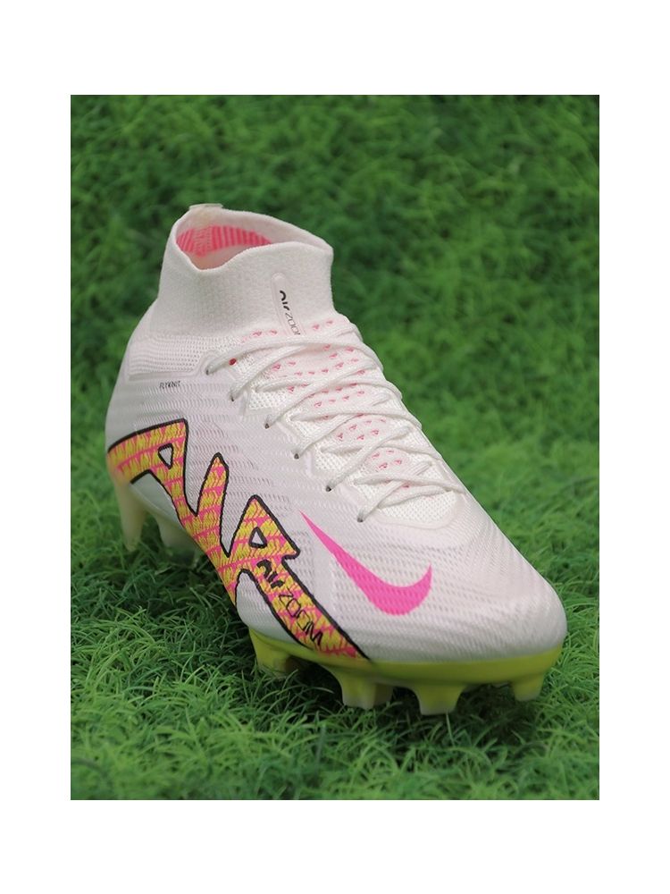 Nike Air Zoom Mercurial Superfly 9 Elite FG - White/Yellow/Pink