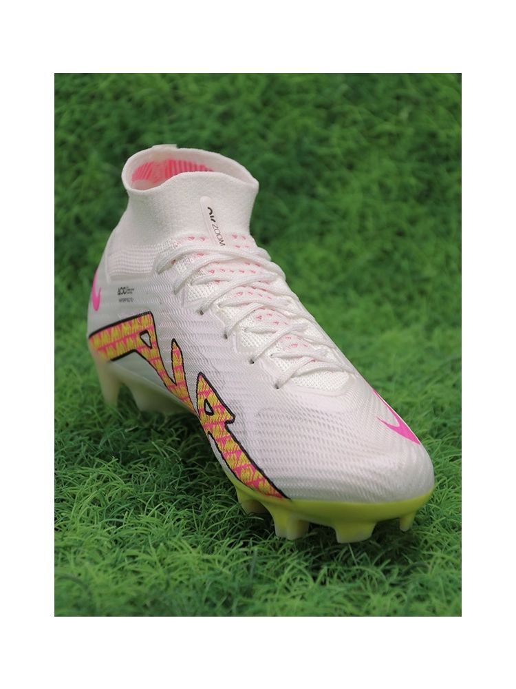 Nike Air Zoom Mercurial Superfly 9 Elite FG - White/Yellow/Pink