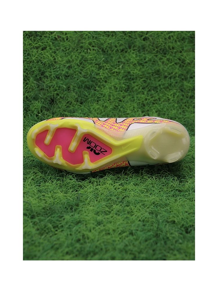 Nike Air Zoom Mercurial Superfly 9 Elite FG - White/Yellow/Pink