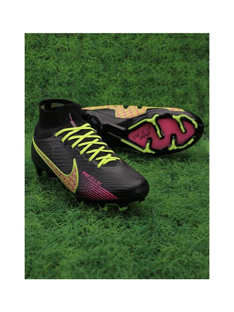 Nike Air Zoom Mercurial Superfly 9 Elite FG Black Yellow