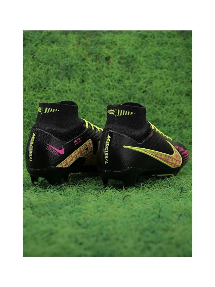Nike Air Zoom Mercurial Superfly 9 Elite FG Black Yellow
