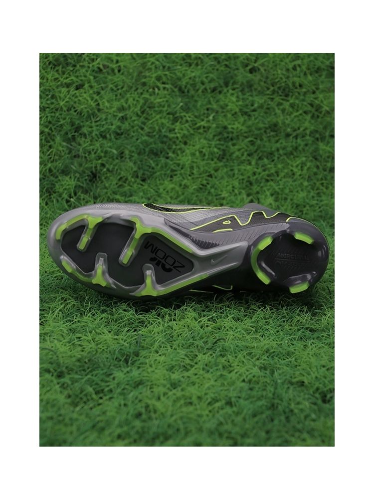 Nike Air Zoom Mercurial Superfly 9 Elite FG - Chrome Grey/Green