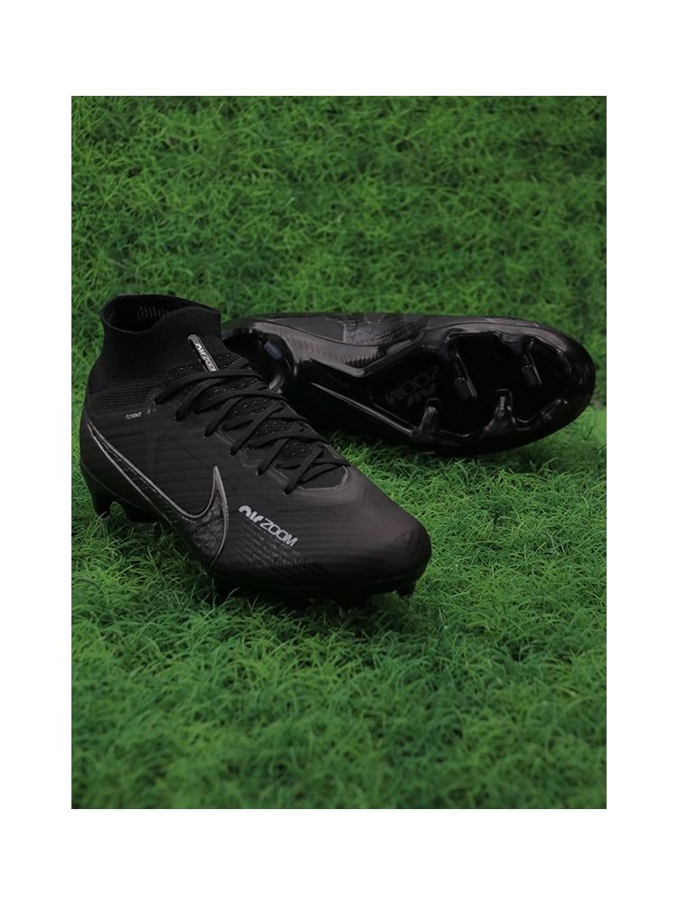 Nike Air Zoom Mercurial Superfly 9 Elite FG - Black/Black Noir/White