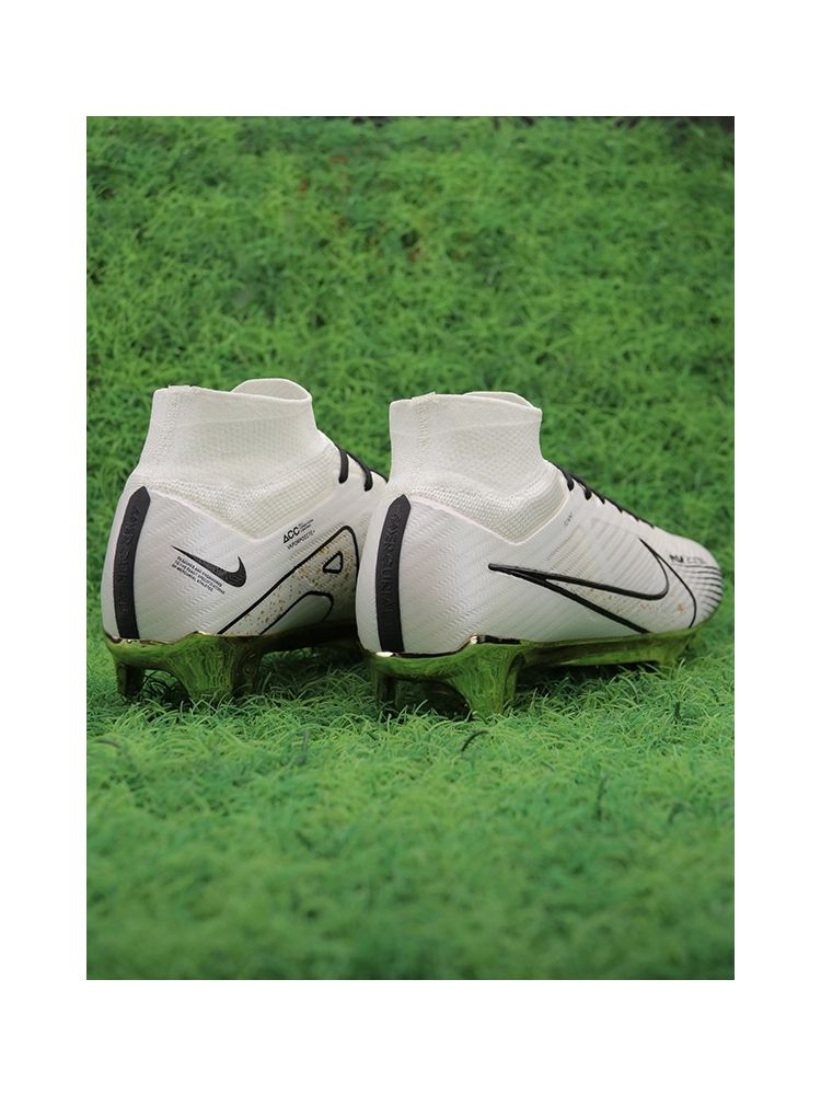 Nike Air Zoom Mercurial Superfly 9 Elite FG - White/Metallic Gold