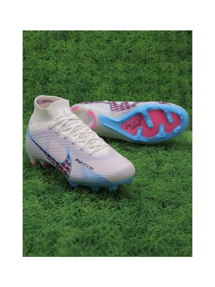Nike Air Zoom Mercurial Superfly 9 Elite FG - Blast Pack - White/Baltic Blue/Pink Blast