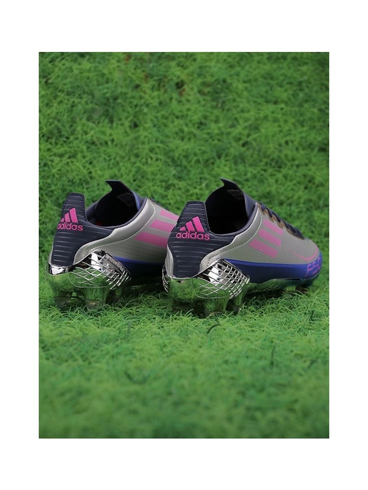 adidas F50 Ghosted FG UCL - Silver Metallic/Shock Pink/Collegiate Navy