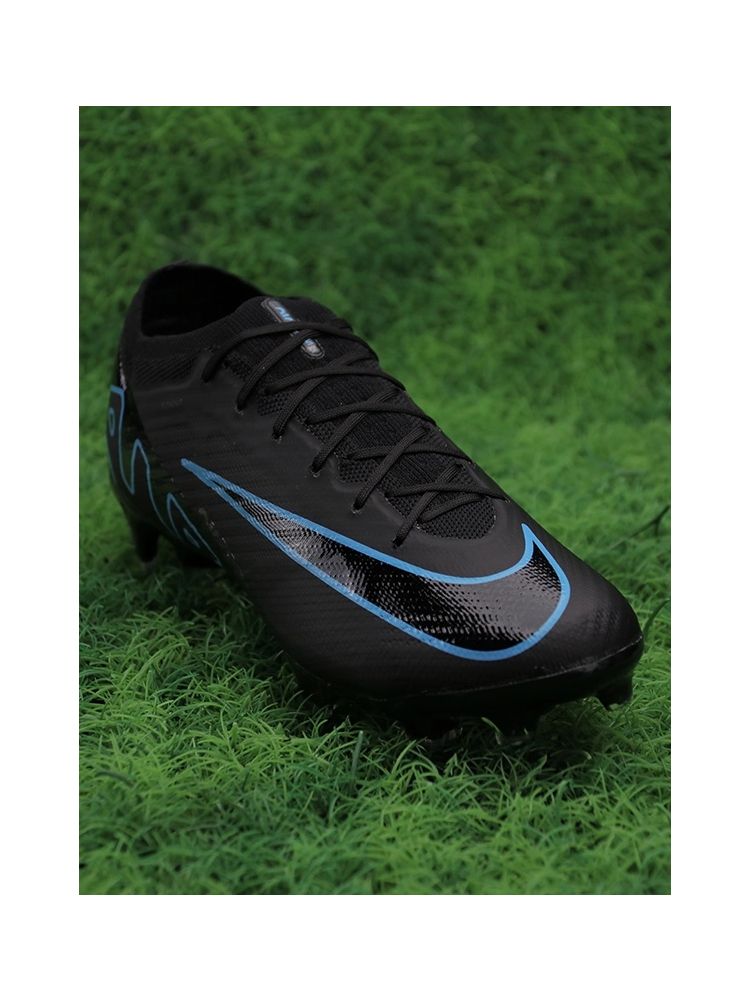 Nike Air Zoom Mercurial Vapor 15 Elite FG - Black/Black/Blue